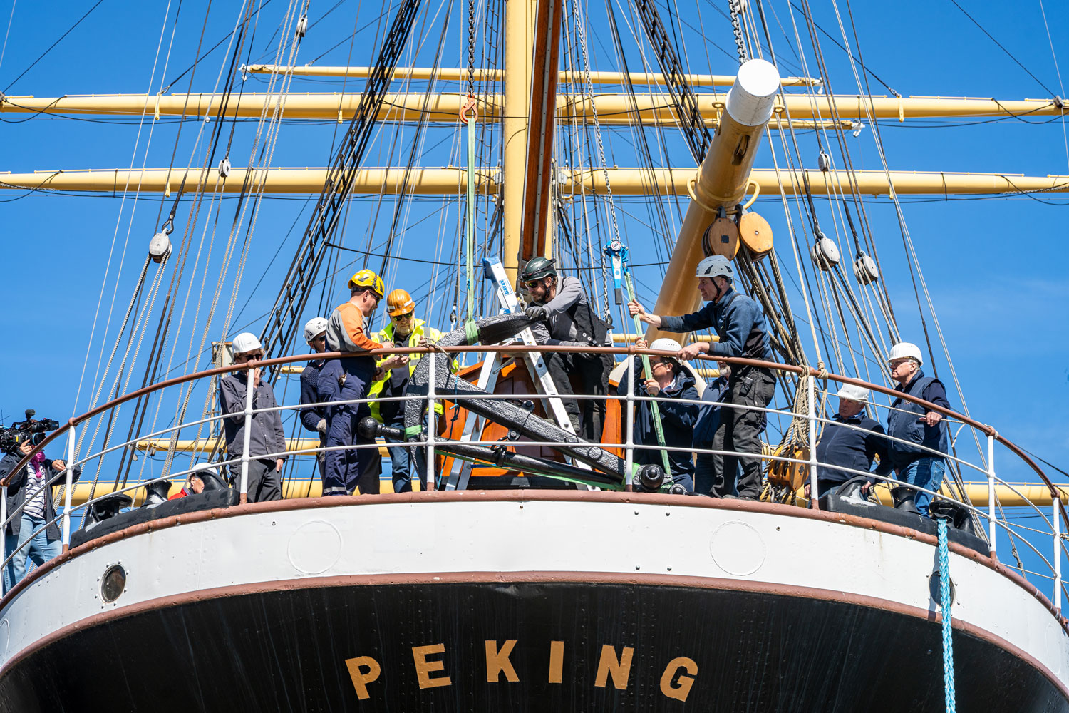 Kraneinsatz im Hafenmuseum