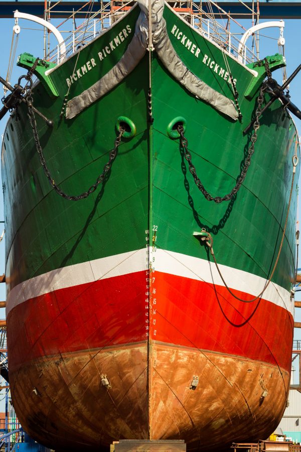 Rickmer Rickmers in der Werft in Hamburg